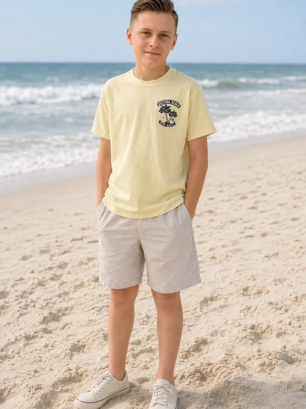 Kids Daytona Beach T-Shirt & Columbia Omni-Shade Shorts Outfit L/XL
